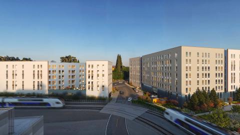 Rendering of Spring District development